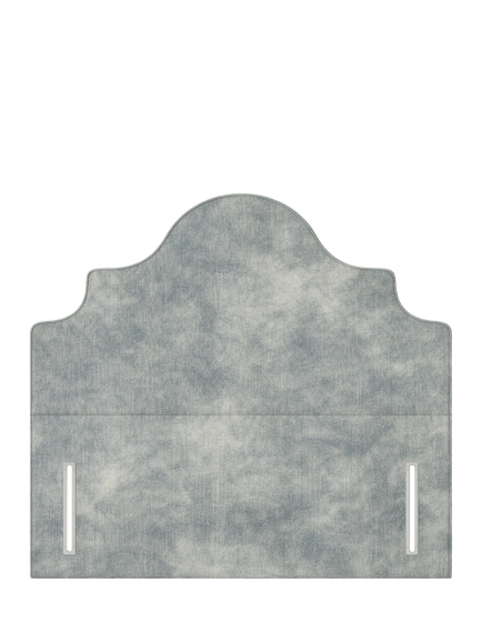 John Lewis Weybridge Full Depth Upholstered Headboard, Double, Velvet Grey