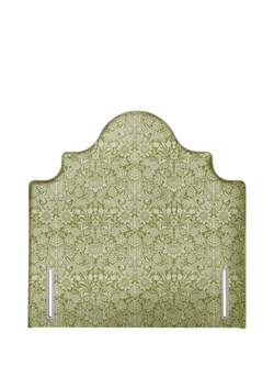 John Lewis Weybridge Full Depth Upholstered Headboard, Double, William Morris Sunflower