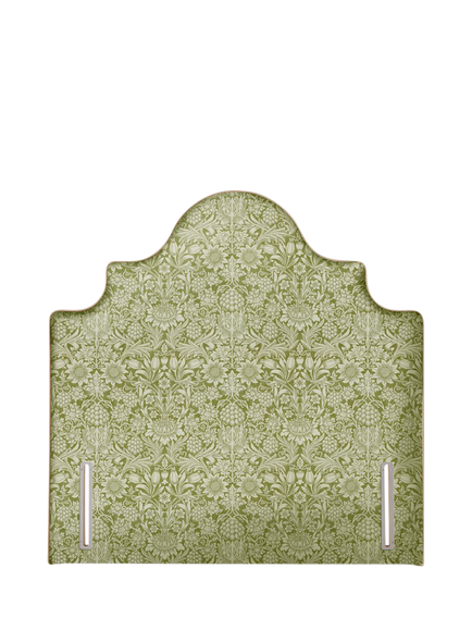 John Lewis Weybridge Full Depth Upholstered Headboard, Double, William Morris Sunflower
