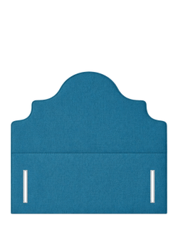 John Lewis Weybridge Full Depth Upholstered Headboard, King Size, Cotton Effect Denim