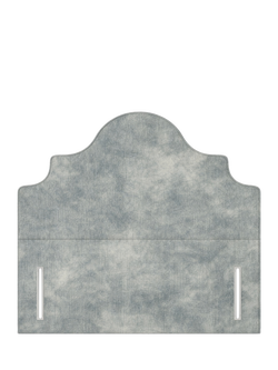 John Lewis Weybridge Full Depth Upholstered Headboard, King Size, Velvet Grey