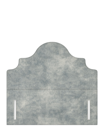 John Lewis Weybridge Full Depth Upholstered Headboard, King Size, Velvet Grey