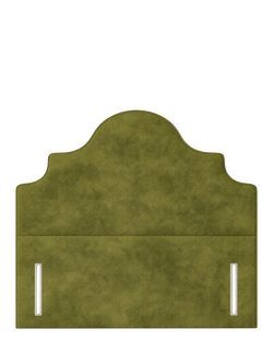 John Lewis Weybridge Full Depth Upholstered Headboard, King Size, Velvet Moss