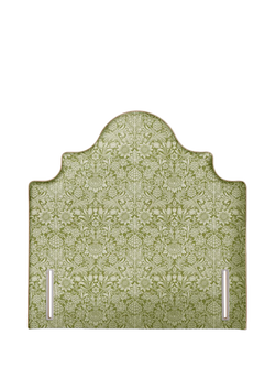 John Lewis Weybridge Full Depth Upholstered Headboard, King Size, William Morris Sunflower