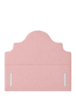 John Lewis Weybridge Full Depth Upholstered Headboard, Super King Size, Cotton Effect Pink