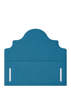 John Lewis Weybridge Full Depth Upholstered Headboard, Super King Size, Cotton Effect Denim