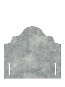 John Lewis Weybridge Full Depth Upholstered Headboard, Super King Size, Velvet Grey