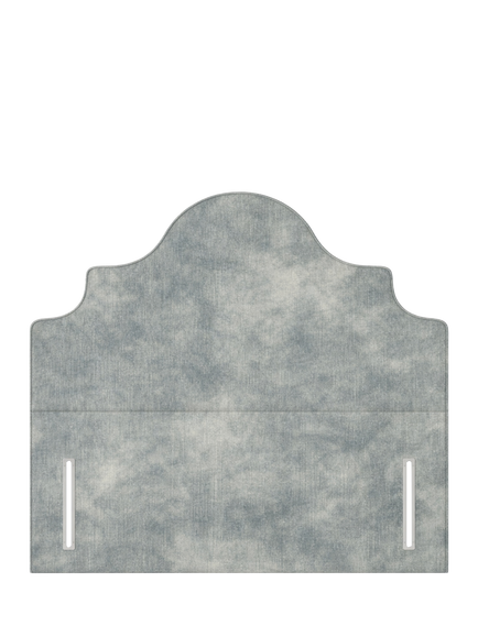 John Lewis Weybridge Full Depth Upholstered Headboard, Super King Size, Velvet Grey