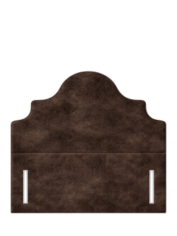 John Lewis Weybridge Full Depth Upholstered Headboard, Super King Size, Velvet Espresso