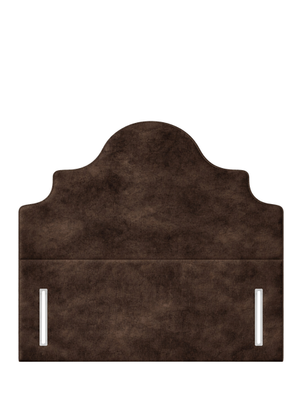 John Lewis Weybridge Full Depth Upholstered Headboard, Super King Size, Velvet Espresso
