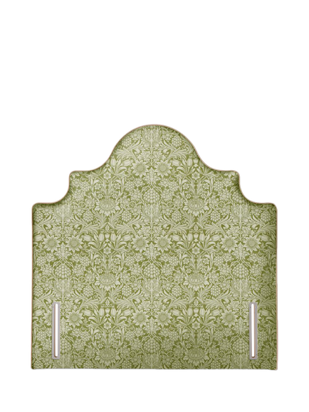 John Lewis Weybridge Full Depth Upholstered Headboard, Super King Size, William Morris Sunflower