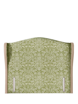 John Lewis Alderly Winged Full Depth Upholstered Headboard, King Size, William Morris Sunflower