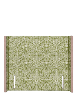 John Lewis Windermere Winged Full Depth Upholstered Headboard, Super King Size, William Morris Sunflower