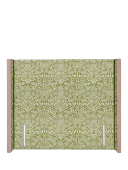 John Lewis Windermere Winged Full Depth Upholstered Headboard, Emperor, William Morris Sunflower