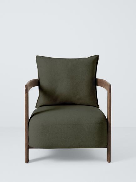John Lewis Arden Accent Chair - view 2, Green