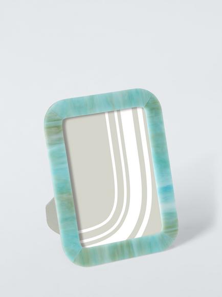 John Lewis Glass Mosaic Photo Frame, Avocado Green, Avocado Green