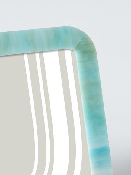 John Lewis Glass Mosaic Photo Frame, Avocado Green - view 2, Avocado Green
