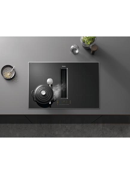 Miele KMDA 7272-1 80cm Induction Hob, Black - view 2, Black