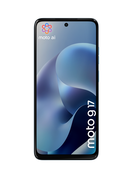 Motorola moto g17 Smartphone, Android, 4GB RAM, 6.72”, 5G, SIM Free, 128GB, Alaskan Blue - view 2, Alaskan Blue