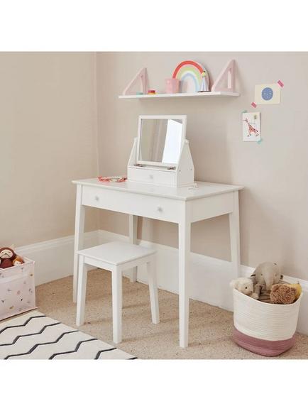 Great Little Trading Co Isla Dressing Table Mirror, White - view 2, White