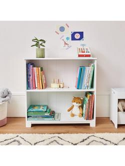 Great Little Trading Co Crompton Low Bookcase, White - view 2, White