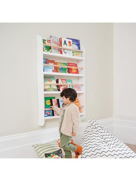 Great Little Trading Co Greenaway Bookcase, White/Natural - view 2, White Natural