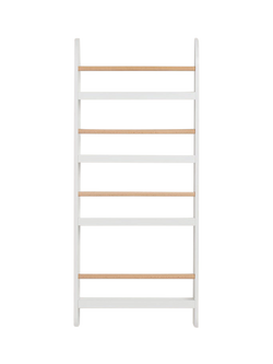 Great Little Trading Co Greenaway Narrow Bookcase, White/Natural, White Natural