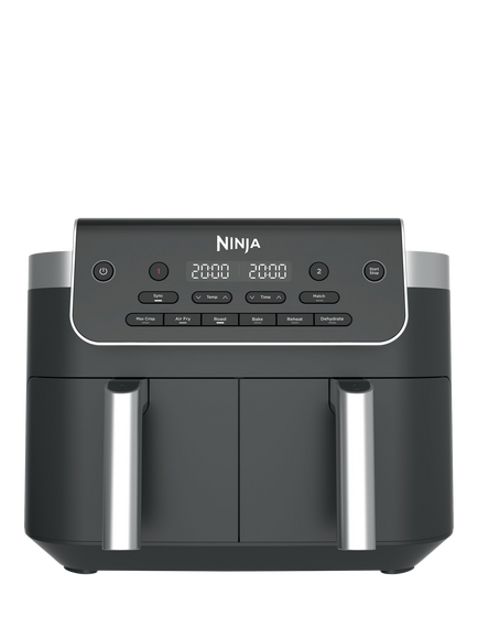 Ninja DualZone DZ801UK Air Fryer, 7.6L, Grey, Grey