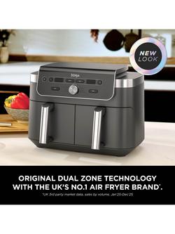 Ninja DualZone XL DZ901UK Air Fryer, 9,5L, Grey - view 2, Grey
