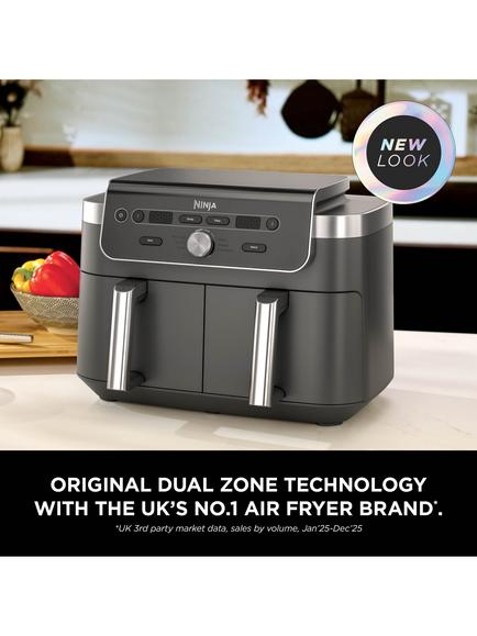 Ninja DualZone XL DZ901UK Air Fryer, 9.5L, Grey - view 2, Grey