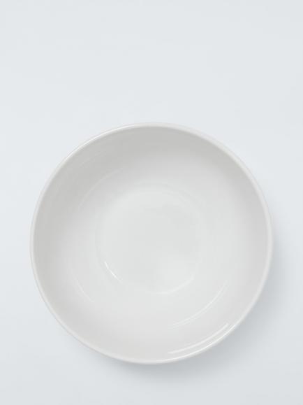 John Lewis Radial Porcelain Cereal Bowl, Set of 4, 15cm, White - view 2, White White