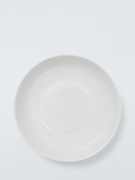 John Lewis Radial Porcelain Pasta Bowl, Set of 4, 22cm, White - view 2, White White