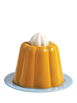 &k Amsterdam Pudding Cloche Cake Stand, Yellow, Yellow