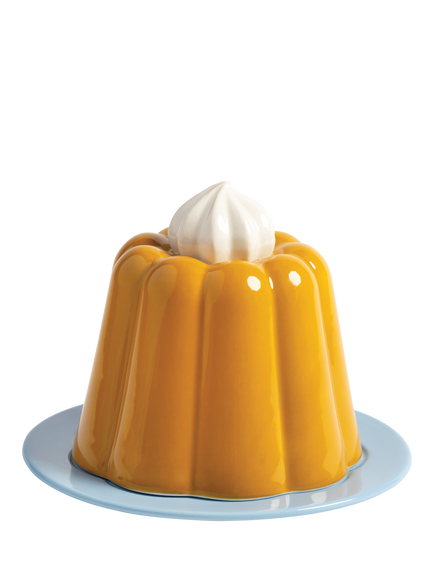 &k Amsterdam Pudding Cloche Cake Stand, Yellow, Yellow