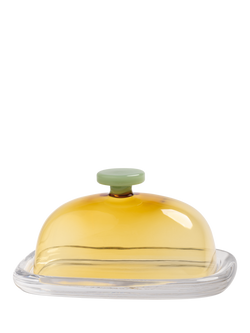 &k Amsterdam Cantine Butter Dish, Yellow, Yellow