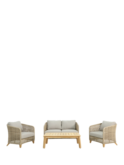 KETTLER Durban 4-Seater Garden Lounging Set, FSC-Certified (Teak Wood), Natural, Natural