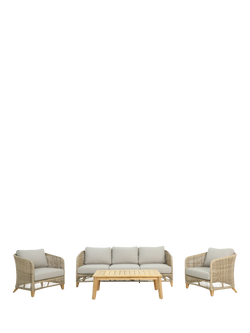 KETTLER Durban 5-Seater Garden Lounging Set, FSC-Certified (Teak Wood), Natural, Natural
