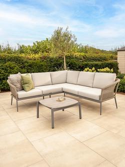 KETTLER Isla 4-Seater Corner Garden Sofa Set, Mushroom - view 2, Mushroom