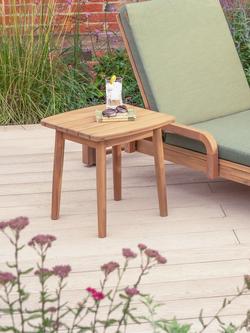KETTLER Meadow Acacia Wood Square Side Table, 48cm, Natural - view 2, 