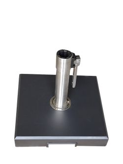 KETTLER Aluminium Square Parasol Base, 15kg, Anthracite, Anthracite
