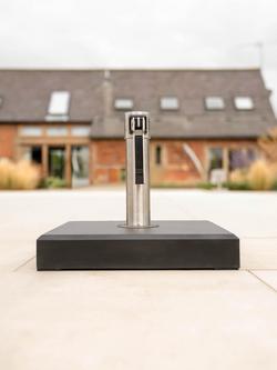 KETTLER Aluminium Square Parasol Base, 15kg, Anthracite - view 2, Anthracite