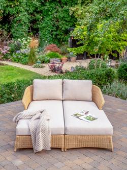 KETTLER Genoa Rattan Garden Chaise, Set of 2, Natural - view 2, 