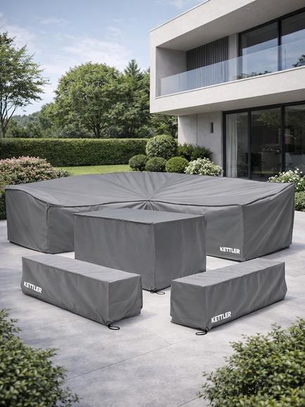 KETTLER Foxley Square Corner Dining Set Garden Furniture Covers - view 2, 
