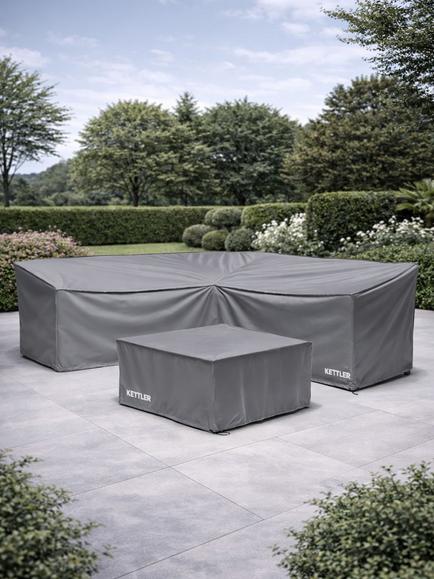 KETTLER Tudor 6-Seater Mini Corner Lounging Set Garden Furniture Covers - view 2, 