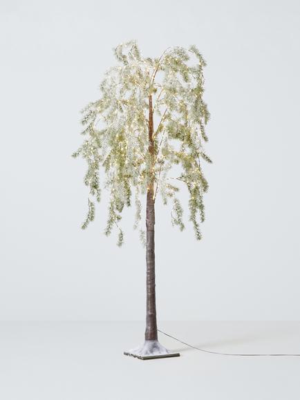 John Lewis Indoor/Outdoor Pre-lit Twig Tree, 6ft, Brown