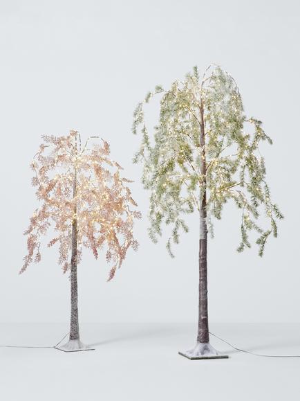 John Lewis Indoor/Outdoor Pre-lit Willow Tree, 6ft, White