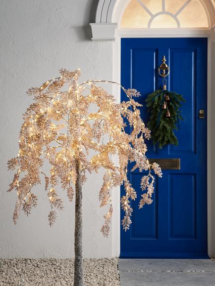 John Lewis Indoor/Outdoor Pre-lit Willow Tree, 6ft, White