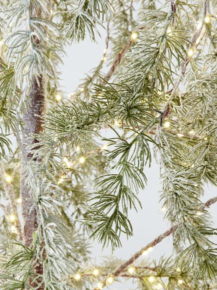 John Lewis Indoor/Outdoor Pre-lit Willow Tree, 6ft - view 2, White