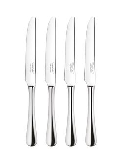 Robert Welch Radford Bright Stainless Steel Table Knives, Set of 4, Silver