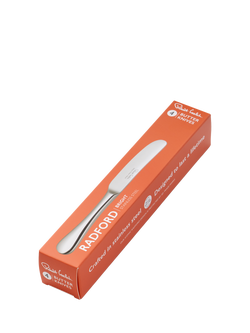 Robert Welch Radford Bright Stainless Steel Butter Knives, Set of 4 - view 2, Silver